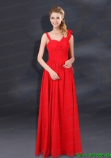 2015 Ruching Empire Christmas Party Dresses with Asymmetrical