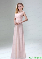 Beautiful Chiffon Prom Dress in Light Pink for 2015