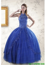 Cheap Royal Blue Sweet 15 Dresses with Appliques and Beading for 2015