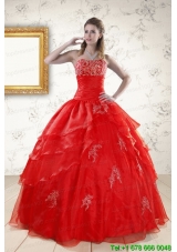 Custom Made Strapless Quinceanera Dresses for 2015