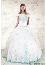 Appliques Strapless Lovely Most Popular Quinceanera Dresses for 2015