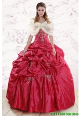 Most Popular Strapless Appliques Quinceanera Dresses