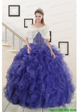 2015 New Style Sweetheart Quinceanera Dresses with Sequins and Ruffles