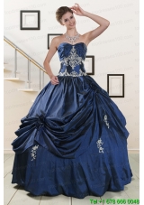 Puffy Sweetheart Quinceanera Gowns with Appliques