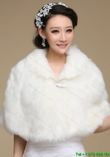 2015 Luxurious Faux Fur White Wraps