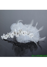 Fashionable Feather Tulle Rhinestone Fascinators for Women