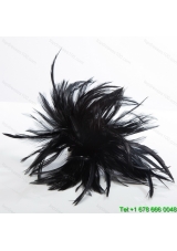 2014 Simple Feather Black Feather Flower Hairpin