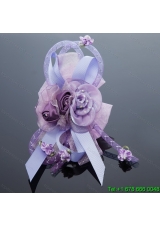 2014 Pretty Beading Tulle Lavender Hair Ornament