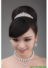 Together with Rhinestone Pearl and Alloy in Necklace and Tiara