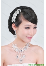 Rhinestone Dignified Necklace And Tiara