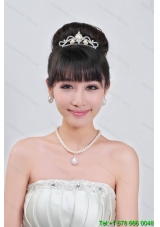 Gorgeous Alloy With Rhinestone Ladies  Necklace and Tiara