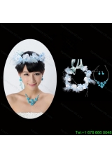 Vintage Style Beautiful Necklace and Head Flower for Ladies