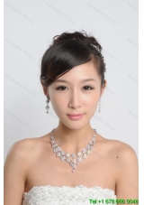 Dignified Colorful Imitation Pearl Jewelry Set Including Necklace Earring