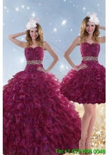 Perfect Beading and Ruffles Quinceanera Dresses with Floor Length