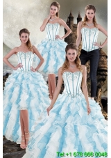 2015 New Style Ruffles Quinceanera Dresses in Multi Color