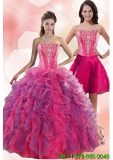 2015 Spring Multi Color Quinceanera Dresses with Appliques