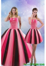 Beautiful 2015 Beading Quinceanera Dresses in Multi Color