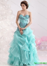 2015 Perfect Sweetheart Floor Length Quinceanera Dresses with Appliques
