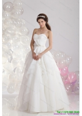2015 New Style Sweetheart Beach Wedding Dress with Paillette and Ruching