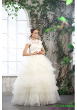 Perfect White Wedding Dresses with Ruffled Layers and Lace