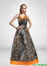 2015 Spring Elegant A Line Halter Top 2015 Camo Prom Dresses