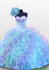 Beading and Sequins Sweetheart Quinceanera Dresses for 2015