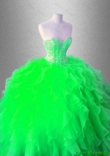 Beaed Latest Quinceanera Gowns with Ruffles for 2016