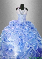 In Stock Lavender Quinceanera Gowns with Hand Made Flowers