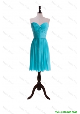 2016 Summer Empire Sweetheart Prom Dresses with Ruching