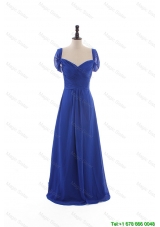 Clearence Empire Sweetheart Cap Sleeves Prom Dresses with Ruching