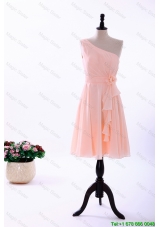 Designer Empire Asymmetrical Prom Dresses with Ruching