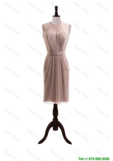 2016 Elegant Belt Short Prom Dresses with Knee Length