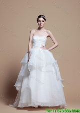 Designer Ball Gown Sweetheart Wedding Dresses with Ruching