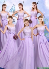 2016 Popular Laced and Bowknot Dama Dresses with Empire