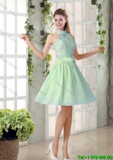 Fashionable 2016 Short Prom Dresses with High Neck