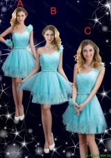 2016 Beautiful Mini Length Prom Dresses with One Shoulder
