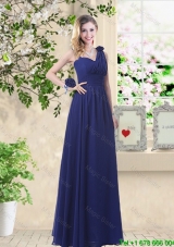 Cheap Hand Made Flowers Dama Dresses with Asymmetrical