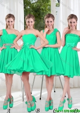 Turquoise Short Dama Dresses in Fall