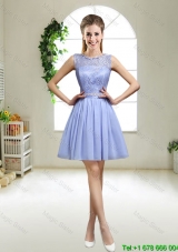 Popular 2016 Appliques Lavender Prom Dresses with Bateau