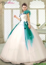 2016 Perfect Appliques Multi Color Quinceanera Dresses with Ruffles