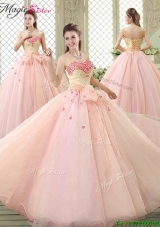 Popular Sweetheart Beading Quinceanera Dresses with Bowknot and Appliques