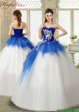 2016 Popular Sweetheart Beading Quinceanera Gowns with Zipper Up