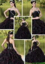2016 Cheap Beading Sweetheart Quinceanera Dresses with Ruffles Layered
