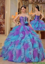 2016 New Style Multi Color Ball Gown Sweetheart Quinceanera Dresses
