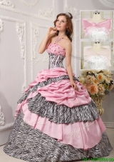 2016 Puffy Ball Gown Beading Quinceanera Dresses in Multi Color