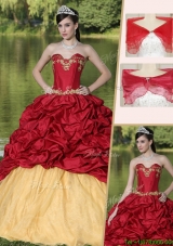Latest Appliques and Pick Ups Pretty Sweet 15 Dresses with Brush Train