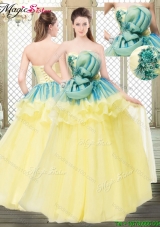 Perfect A Line Strapless Prom  Dresses with Bowknot and Ruffles