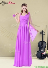 2016 Classical Straps Floor Length Bridesmaid Dresses