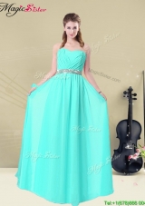 2016 Beautiful Empire Sweetheart Belt Dama Dresses in Apple Green
