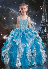 Hot Sale Straps Mini Quinceanera Dresses with Beading and Ruffles for Spring